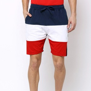 Nuevos pantalones cortos de entrenamiento de diseñador, pantalones cortos de algodón personalizados de estilo urbano con cinta reflectante para hombre - Product Image 1