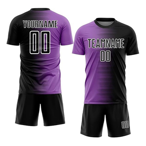 Maillot de football noir personnalisé avec le nom de l'équipe, maillot de football, chemise de sport pour hommes, uniforme sportif - Product Image 3