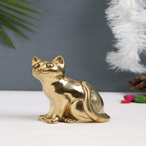 Exquisito par de figuras de ciervos de latón texturizado. Decoración Vastu perfecta para invitar la gracia y la vitalidad. Disponible a precio de mayorista. - Product Image 6