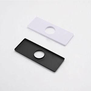 Rubinetto da Bagno Monocomando in Acciaio Inossidabile con Piastra di Copertura e Gruppo Scarico per Lavabo - Product Image 4