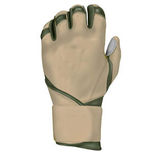 Beige Leather Batting Gloves Right Hand <b>Pull</b> On Closure Durable Training Glove Unisex Adult - Product Image 1