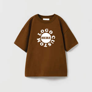 เสื้อยืดเด็กชายแขนเร็กแลน พิมพ์ลาย สวมใส่สบาย ระบายอากาศได้ดี ทรงโอเวอร์ไซส์ สไตล์ลำลอง สตรีทแวร์ ไหล่ตก - Product Image 5