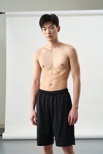 Shorts de basket-ball noirs pour hommes, respirants, à séchage rapide, vêtements de sport athlétiques, entraînement décontracté, coupe régulière - Product Image 4