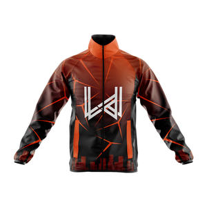 Veste coupe-vent à col roulé personnalisée, écologique, 100% nylon, séchage rapide, imperméable, coupe-vent, respirante, pour le printemps - Product Image 2