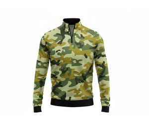 Casual Sublimation Quarter Zip Top Jacket Manufacturer <b>Men</b> Women Youth Sportswear Quick Dry Team <b>Pullover</b> - Product Image 6