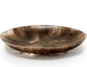 Bol et plat de service en résine écologique artisanale - Compatible lave-vaisselle, prêt pour les fêtes, personnalisable, design artistique moderne pour la maison - Product Image 2