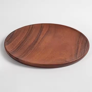 Premium Handmade Polished Charger <b>Plate</b> Natural Mango Wood Grain Emerald Resin Surface Classic Design Wedding Dinnerware - Product Image 3