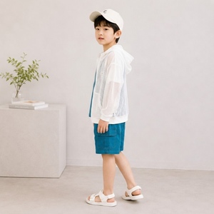Pantalones Cortos de Estilo Coreano para Niños, de Poliéster y Algodón, Tejidos, Casuales y Cómodos - Product Image 3