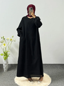 ชุดอาบายะห์เรียบง่ายสำหรับรอมฎอน ชุดมุสลิมแฟชั่นแบบยาวสไตล์ตุรกี คาฟตัน เสื้อผ้าอิสลามสำหรับผู้หญิง ชุดฮิญาบ คาฟตัน - Product Image 3