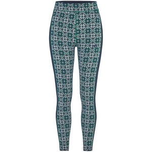 High Waist Geometric Print Formal Winter Leggings Full Length Stretch Seamless Velour Knitted Spandex/Nylon Sporty Women's - Product Image 5