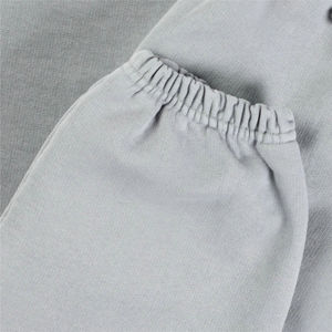 Pantalones Deportivos de Algodón Gris para Hombre, Cintura Elástica con Cordón, Bolsillos Laterales, Joggers Casuales de Invierno Ecológicos - Product Image 3