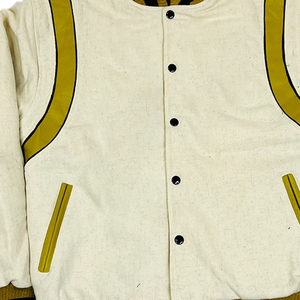 Chaqueta Universitaria Letterman de la Fraternidad APA para Hombre, de Lana y Cuero, con Bordado Personalizado y Cintas, Estilo Griego Universitario, OEM, Resistente al Viento - Product Image 5