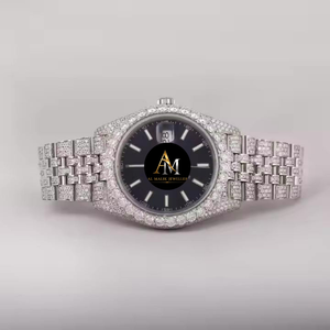 Montre de qualité supérieure, luxe, en acier inoxydable, mouvement à quartz ETA, verre, résistance à l'eau 3BAR, professionnelle, pour tous les jours - Product Image 3