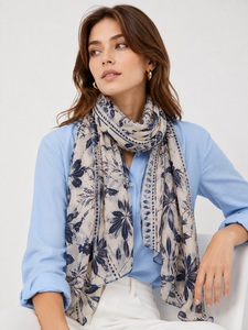 Tela de chifón de seda con estampado digital personalizado para bufandas, para marcas de moda, boutiques, suministro al por mayor, mercado de exportación UE - Product Image 3