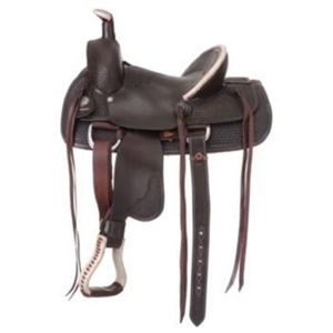 Silla de Montar Western de Cuero Suave y Algodón Hecha a Mano con Árbol de Plástico, Diseño Profesional Duradero y Herrajes Personalizados - Product Image 4