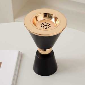 Brûleur à Bakhoor Moderne en Métal Gris, Encensoir Arabe en Maille Argentée, Encensoir à Oud en Forme de Cône, Décoration de Table pour Ramadan et Aïd, Vente en Gros - Product Image 6