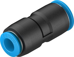 Nuevo Conector Neumático de Empuje Directo, Acoplador Recto de Plástico Negro/Azul, Accesorio Industrial para Tuberías de Aire, Diámetro Exterior 10mm/8mm - Product Image 6