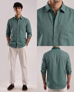 Camisa de Hombre de Lino y Algodón Orgánico, Ecológica y Cómoda - Product Image 6