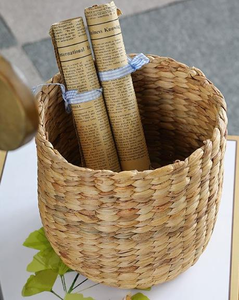 ตะกร้าเก็บของจากผักตบชวาธรรมชาติ - Product Image 1