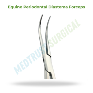 Forceps à diastème parodontal équin, taille standard, instrument chirurgical dentaire vétérinaire pour le traitement des espaces interdentaires chez le cheval - Product Image 2