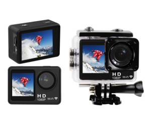 <span class=keywords><strong>Camera</strong></span> thể thao SPRITE GROUP, chống nước 30m, có hộp đựng, màn hình kép 1080p, WIFI, pin 900mAh, bán buôn giá tốt nhất từ nhà máy - Product Image 1