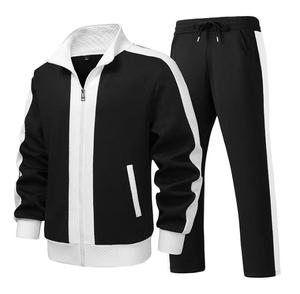 Survêtement polaire à capuche pour homme, manches longues, fermeture éclair, couleur unie, décontracté, sportif, pour l'automne, grandes tailles, poches latérales, respirant - Product Image 3