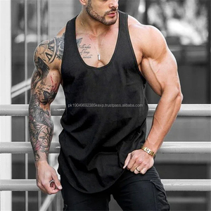 <b>Men's</b> Summer Fitness <b>Muscle</b> Sleeveless Gym Workout Tank <b>Tops</b> Plain Y-Back Shirt Quick Dry Breathable Mesh Knitted Vests Casual - Product Image 2