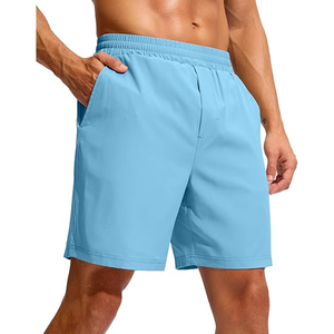 Pantalons décontractés pour hommes shorts de gym avec entrejambe de 5 pouces 100% polyester et 100% coton - Product Image 2