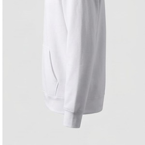 Sudadera con Capucha Unisex Blanca, 100% Algodón, Corte Regular, Informal, Tejida, Invierno, Color Sólido, Impresión Digital, Ecológica - Product Image 2
