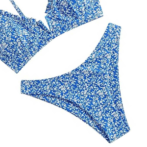 Solid Colorful Women's 2 Piece Adult <b>Bikini</b> <b>Set</b> Plus Size Breathable Waterproof Customizable Design Reasonable Price with 4 Way - Product Image 3