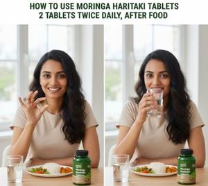 Tabletas Botánicas de Moringa Haritaki, Mezcla 100% Natural de Plantas, Acabado Suave, Estilo de Vida Saludable, Hojas Prensadas - Product Image 4