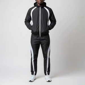 Conjunto Deportivo Cortavientos de Verano para Hombre, Corte Regular, Estilo Urbano, Ecológico, Transpirable, Pantalones Cortos con Cintura Elástica y Cordón Ajustable - Product Image 5