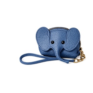 Stationery set OEM <b>Cute</b> Elephant Coin <b>Purse</b> PU Leather Mini Wallet Small Coin Bag with Key Ring Wrist Strap Portable Durable - Product Image 6