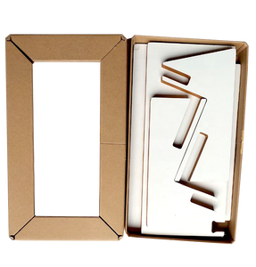 Papel Kraft de alta calidad L Perfil Protector de cartón Esquinas Ángulos Tablero de borde corrugado V-cut Edgeboard Protection - Product Image 2