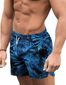 Pantalones cortos ligeros para hombre con estampado de palmeras, cintura elástica con cordón, para playa tropical, vacaciones de verano, camisa blanca colorida, camisa de verano para hombre - Product Image 6