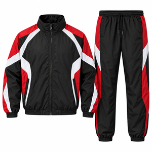 Conjunto Deportivo Casual de Invierno Unisex de 2 Piezas, Chaqueta Cortavientos y Pantalones Cortos, Transpirable y de Secado Rápido para Hombre - Product Image 2