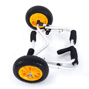 Carrello Pieghevole in Alluminio per Canottaggio con Contenitore a Rotelle in Gomma - Product Image 2