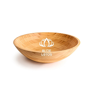TRENDING NOW Bamboo Bowl Clean Safe Eco Friendly Tableware for Serving Snacks, Salads and Desserts with Smooth Bamboo Material - Product Image 1