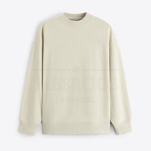 Sudadera Oversize para Hombre al por Mayor con Hombros Caídos, Personalizable con Logotipo, Cuello Redondo, de Algodón y Forro Polar - Product Image 6