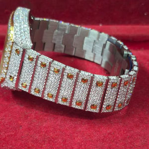 Reloj de Lujo de Buceo Analógico de Acero Inoxidable con Diamantes Genuinos y Correa de Goma para Aniversarios y Cumpleaños, Oferta Especial al Mejor Precio - Product Image 1