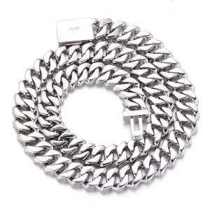 Collier chaîne cubaine de luxe Hip Hop en or blanc 10K 12 mm avec diamants HPHT cultivés en laboratoire, bijoux fins - Product Image 3