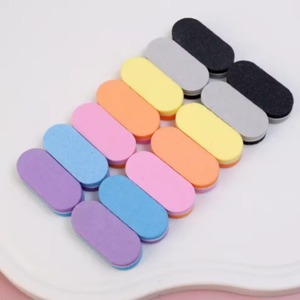 Lima de Uñas de Esponja de Doble Cara OME, Grano 180, Diseño Zebra, Patrón Recto, Reutilizable, Paquete de 200 Unidades, Empaque en Caja de Color, Cuidado de Uñas - Product Image 2
