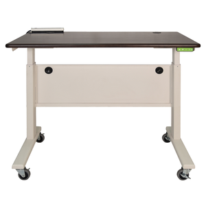 Table électrique réglable en hauteur de 117 cm avec roulettes, pour bureau, télétravail et usage commercial – Vente en gros - Product Image 2