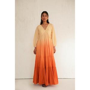 Robe de soirée élégante vert émeraude, coupe trapèze, longue, en mousseline, col cœur, sans manches, respirante, couleur unie, pour femme - Product Image 1