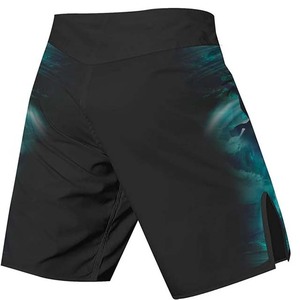 Shorts de boxe sans Gi sublimés en Spandex/Polyester respirants et à séchage rapide, personnalisables – Meilleures ventes - Product Image 2