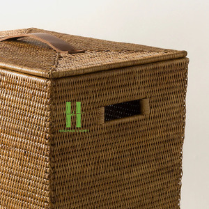 Cesta de Almacenamiento de Mimbre Natural Ecológica, Diseño Moderno, para Lavandería, Dormitorio, Cajas y Contenedores de Almacenamiento, Mimbre 2026 - Product Image 4