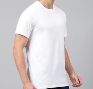 T-shirt basique en coton personnalisé pour homme, coupe classique, léger, respirant, manches courtes, uni, décontracté, pour le streetwear - Product Image 4