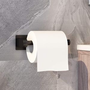 Porte-rouleau de papier toilette auto-adhésif en acier inoxydable, sans perçage, pour cuisine et salle de bain, accessoire mural - Product Image 3