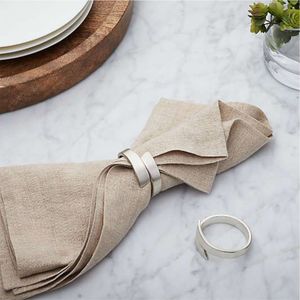 Modern Luxury Metal Napkin Ring Wholesale Minimalist Silver Spiral Napkin Holder for Wedding Banquets Hotel Table Napkin Ring - Product Image 1