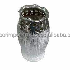 Decoración de lujo para el hogar, Metal florero de alta calidad, diseño de lujo martillado para mesa, sala de estar y hogar - Product Image 4
